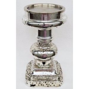 1 Bath & Body Works Mercury Glass Pedestal Stand Candle Holder TALLER Elegant   152538624050
